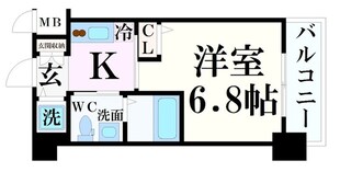 元町駅 徒歩10分 7階の物件間取画像